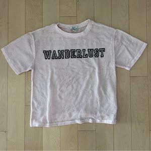 Forever 21 Wanderlust Netted Shirt